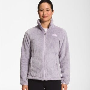 The North Face Osito 2 Full Zip Fleece Jacket Light Gray Women's sz Large